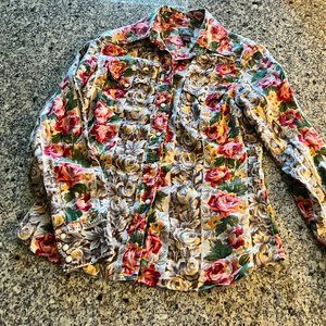 Lucky Brand Floral Pearl Snap